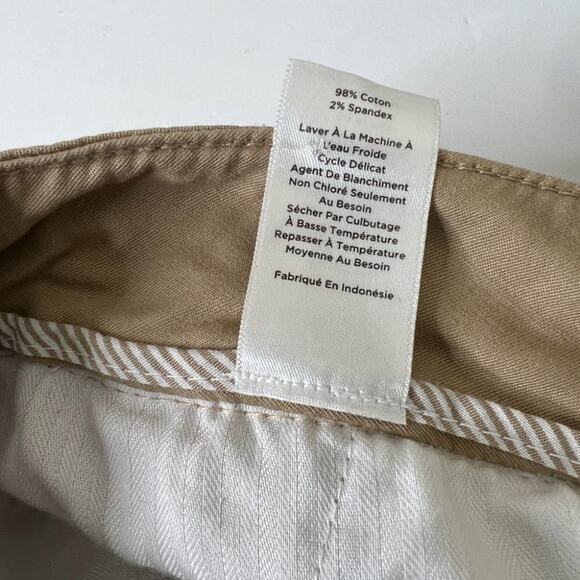 Talbots Women's 4 Pants Wide Leg Crop Khaki Rope Wide Leg - Picture 8 of 9